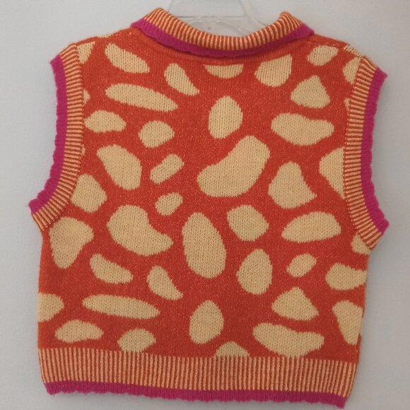 Zara  Women's Orange and Yellow Vest Size L - Picture 3 of 6